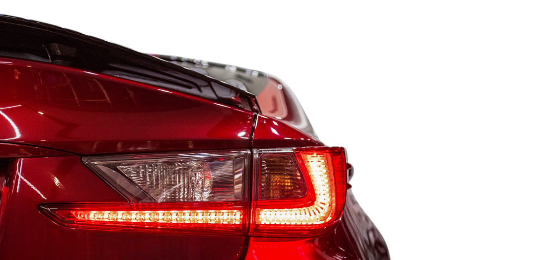Car with headlights